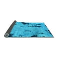 thumbnail image 2 of Ahgly Company Indoor Square Abstract Light Blue Modern Area Rugs, 4' Square, 2 of 4