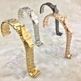 thumbnail image 4 of Adecuado para correa de reloj sólida, correa de acero, reemplazo de hebilla de mariposa, chapado al vacío, cadena de reloj para hombres y mujeres, boca de arco plano, 4 of 4