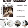 thumbnail image 2 of 1pc 1PCS Champagne Wall Prints Vintage Wall Art Posters Wall Posters Prints for Walls Goblet Posters for Bedroom Artwork Aesthetic Posters for Bedroom Unframed Holiday Gift 28x35cm, 2 of 7