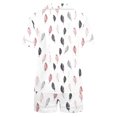 thumbnail image 4 of SwiftWear Women's Summer Vintage Print Button. Pajama Set 2 Piece- Retro Collar Short Sleeve Top & Shorts Cozy Loungewear, 4 of 6