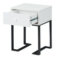thumbnail image 7 of VECELO Nightstand with Drawer, Modern Simply Side End Table for Bedroom Living room Office and Small Space, Metal Frame Support, White, 7 of 7