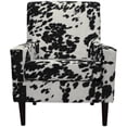 thumbnail image 2 of Fox Hill Trading Emma Armchair, Cowhide Black, 2 of 6