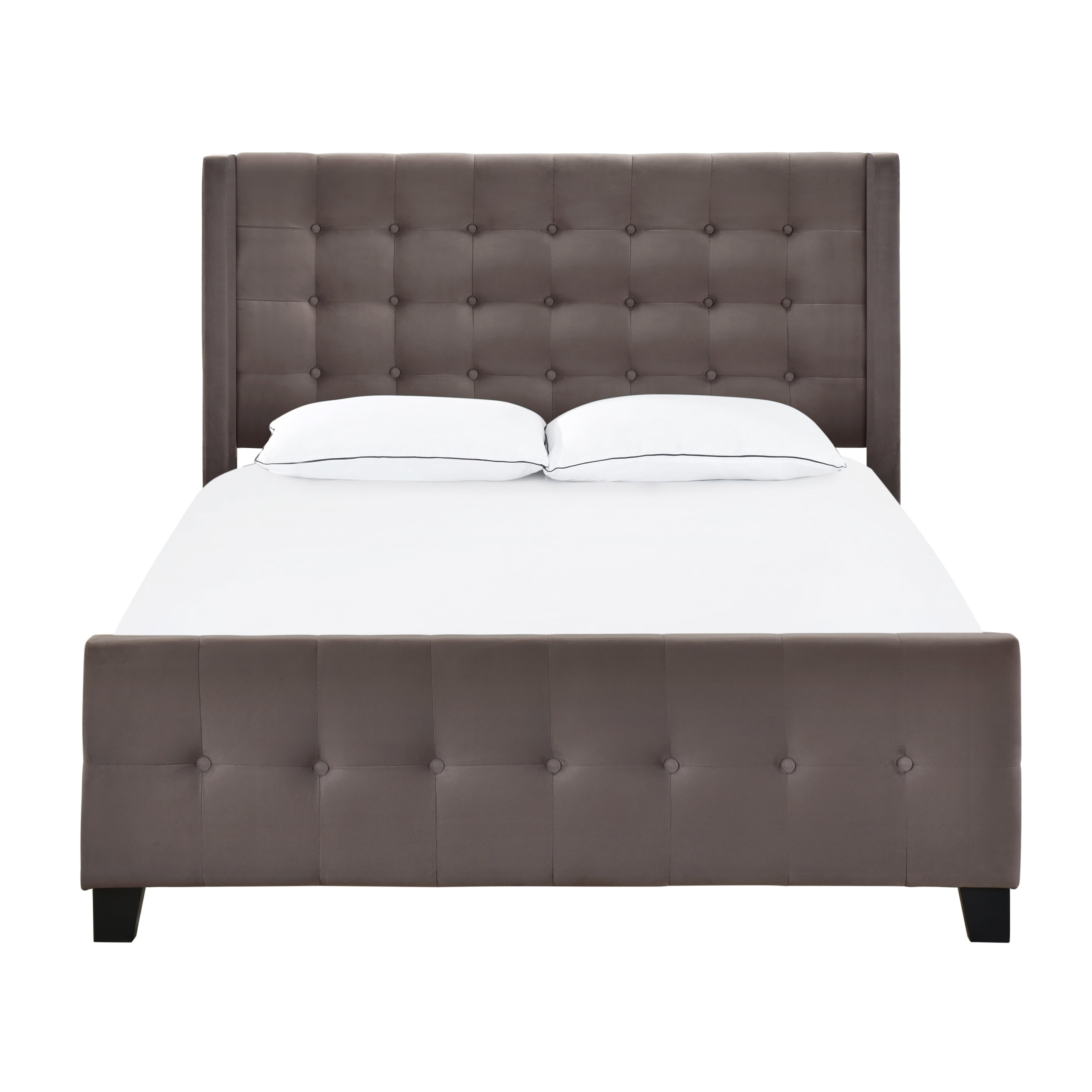 Homefare Modern Wing King Bed In Mink Com Homefare Modern Wing King Bed In Mink, Art Van King Bed Frame