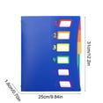 thumbnail image 3 of Arghm Expanding File Folder,6 Pockets 5 Colors,Plastic,12.2x9.8x0.59in,for Office Home, 3 of 6