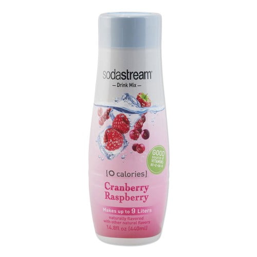 New SodaStream Drink Mix, Cranberry Raspberry Zero Calorie, 14.8 oz,Each