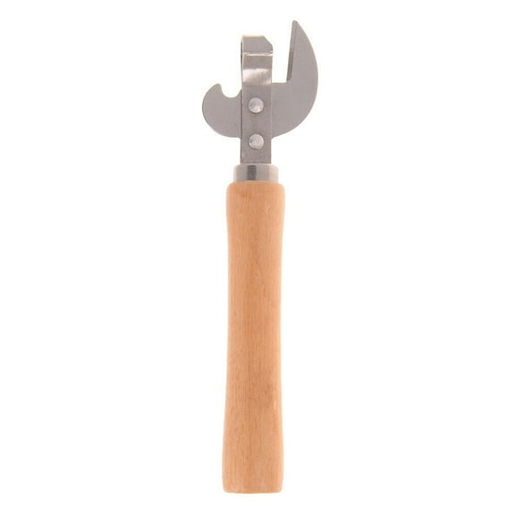 Wooden Handle Can Opener Manual Kitchen Gadgets Multifunctional Lid Remover Portable Pointed Head Bottle Opener Wine Bottle