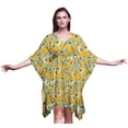 thumbnail image 1 of Bimba Kaftan de Plage à Fleurs, Paréo de Bikini, Robe Midi pour Femmes, Caftan Court - P-L, 1 of 5
