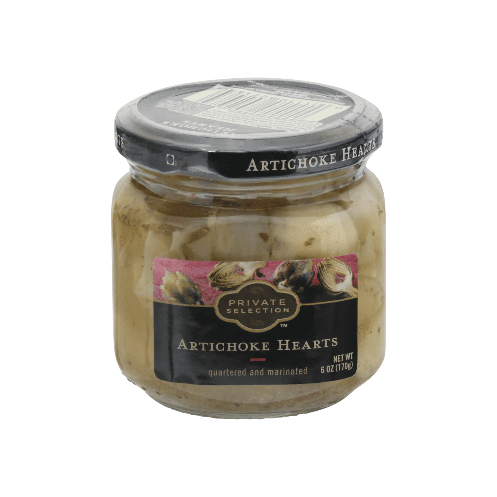Private Selection Artichoke Hearts, Quartered and Marinated, 6 oz (170g) , 3 Pack + Bonus