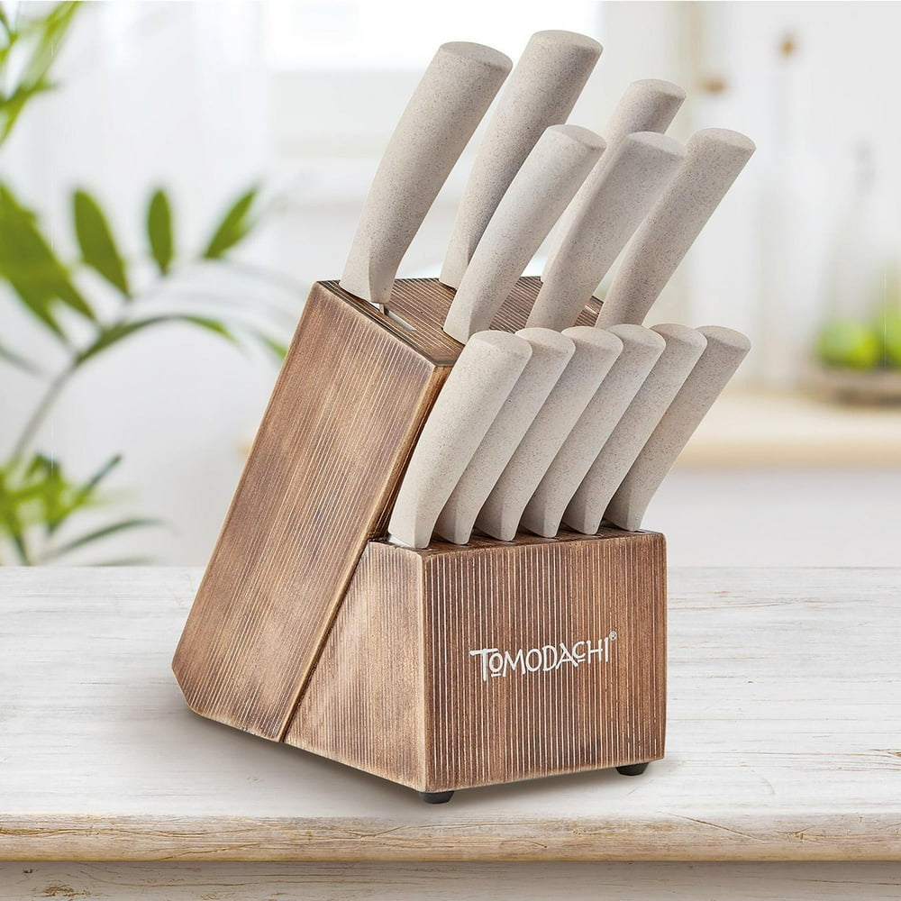Tomodachi Harvest 13Piece Rice Husk Knife Block Set