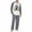 16#Dark Gray, variant on Everyday Halloween Pajama Set For Men Raglan Long Sleeve Printed Top Drawstring Elastic Waist Casual Long Lounge Pants