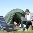 1300W Portable Power Station Solar Generator 110120V AC Outlets Backup Lithium Battery UPS