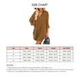 thumbnail image 4 of Blusa de gran tamaño Turn Down Collar Button Up Manga Larga Loose Fit Corded Velveteen Camisa Las Mujeres para Viajes Diarios, 4 of 5