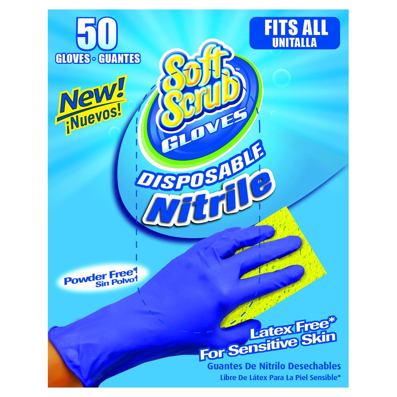 Soft Scrub 1115016 Disposable Nitrile Gloves 50 Count