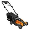 Worx 14 in Deck, 24 Volt Battery Electric Walk Behind Push Lawn Mower