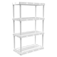 thumbnail image 3 of Gracious Living 4 Shelf Knect-A-Shelf Storage Unit, White (3 Pack), 3 of 12