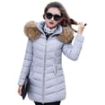 thumbnail image 4 of para proteger de Invierno Mujer Ropa de Impermeable Contra Viento para proteger con Capucha De Manga Larga Cremallera L Salvador Chaqueta de plumón para mujer, 4 of 7