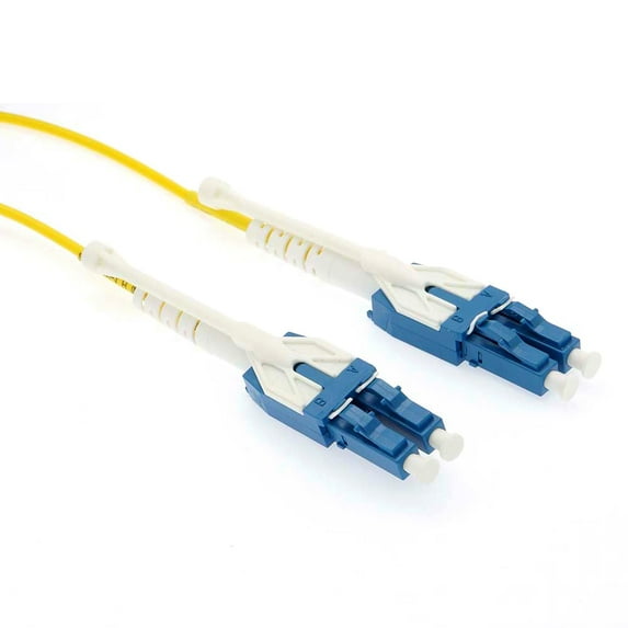 ACCL 2m Uniboot LC/UPC LC/UPC Singlemode Duplex Fiber Optic Patch Cable with Pull Push Tab, 10 Pack