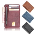 thumbnail image 3 of Apmemiss Clearance Slim Wallet for Men, Minimalist Front Pocket Blocking Leather Wallet Credit Card Holder for Men & Women Mens Wallet, 3 of 3