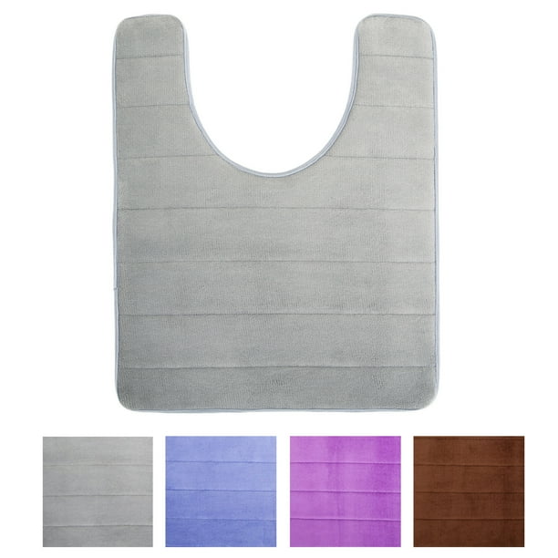 Dodoing Bath Mat For Toilet Memory Foam U Shaped Rug Bathroom Carpet Machine Washable Soft Non Slip Dry Quickly Water Absorption 24 X 20 Inches Com - Memory Foam Toilet Rug Dodoing Bath Mat For Toilet Memory Foam U Shaped Rug Bathroom Carpet Machine Washable Soft Non Slip Dry Quickly Water Absorption 24 X 20 Inches Com - Memory Foam Toilet Rug