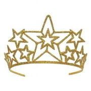 DDI 1907111 Glittered Metal Star Tiara Case of 6