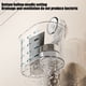 thumbnail image 5 of Caja de almacenamiento de baño transparente no perforante, organizador de pared montado en succión con gran capacidad, estante de succión de pared montado en baño, 5 of 6