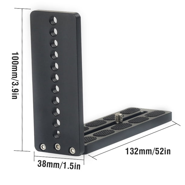Placa Totalmente Metálica Para Cámara Universal, Placa De Liberación Rápida En Forma De L, Trípode, Cabezal De Bola De Presión Hidráulica, Placa De Disparo Vertical
