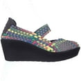 thumbnail image 3 of Womens STEVEN Steve Madden Brynn Woven Wedge Sandals - Bright Multi, 3 of 6