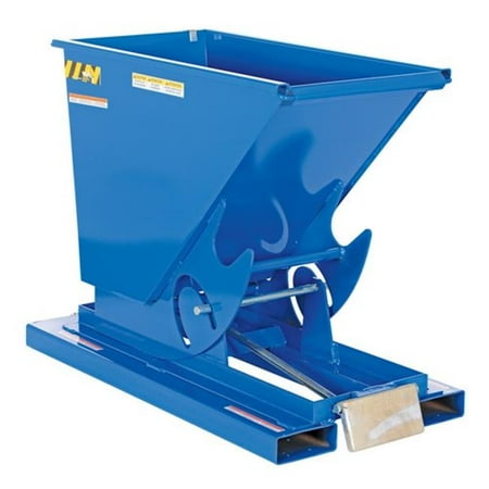 Wright Self Dumping Hopper - VESTIL D-25-HD Self Dumping Hopper - Heavy Duty - Blue