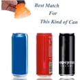 thumbnail image 2 of Canette, 6 Couleurs Couvercles Réutilisables pour Boissons, Couvercles à Clip Soda Pop Spécialement Couvercles de Bouteilles Réutilisables, Jun, 2 of 6
