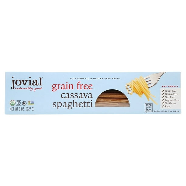 Jovial Aliments - Spaghetti au Manioc Biologique Sans Grains - 8 oz.