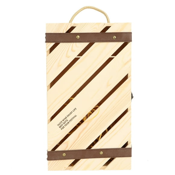 Red Wine BoxRed Wine Box Wooden Wood Wine Box Bottle Wine Box User-Friendly Design