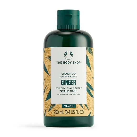 The Body Shop Ginger Scalp Care Shampoo – For Dry, Flaky Scalp – With Vegan Silk Protein – 250ml