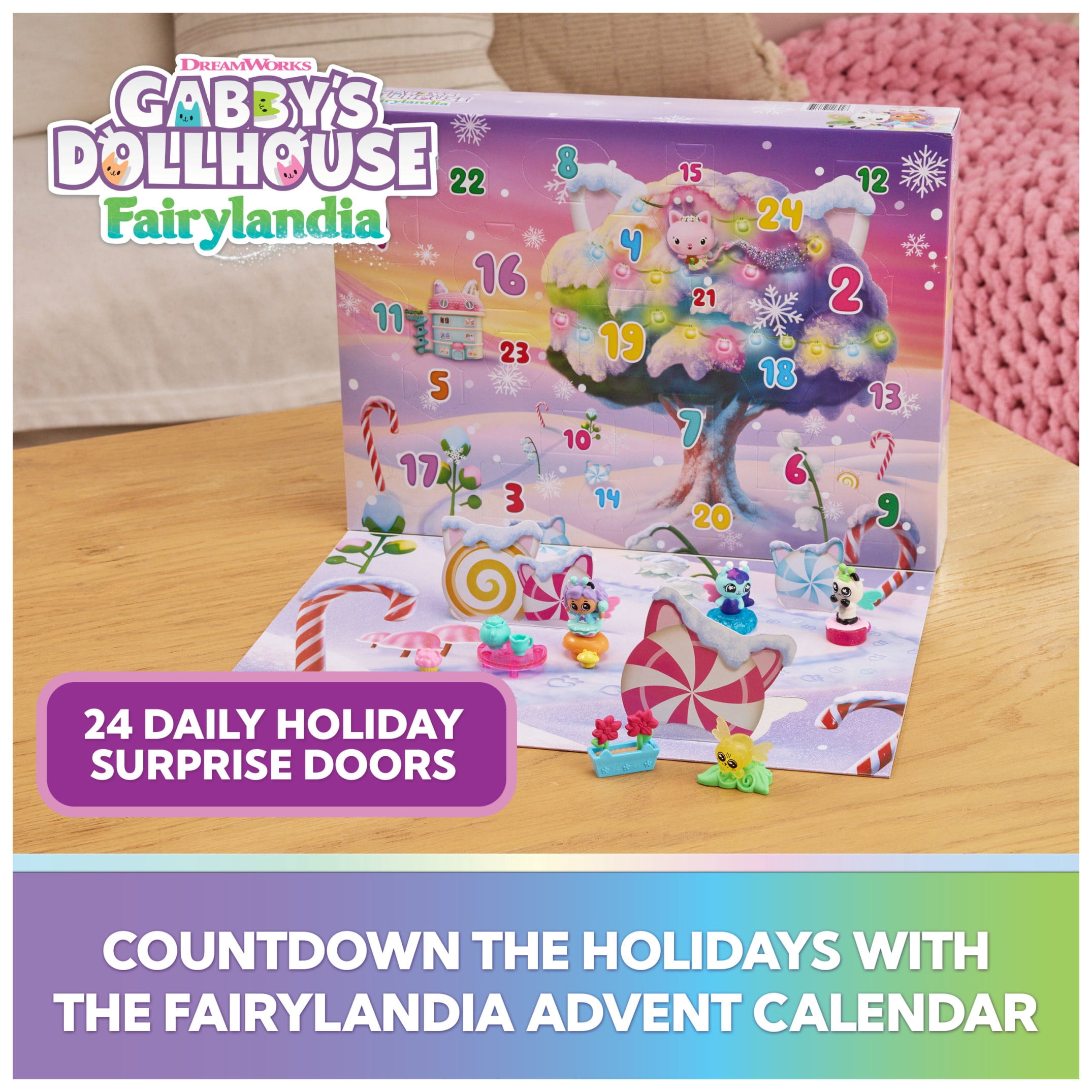 Gabby's Dollhouse Fairylandia Advent Calendar, Ages 3+
