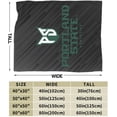 thumbnail image 3 of Portland State University Fleece Blanket, Very Soft Microfiber Flannel Blanket for Couch Warm and Cozy for All Seasons, 3 of 6