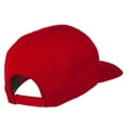 thumbnail image 4 of Greek Alphabet Lambda Embroidered Flat Bill Cap - Red OSFM, 4 of 5