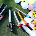 thumbnail image 6 of Clearance Item! Toy Balloons, Hilingoto Inflatable Funny Inflated Toy Inflatable Plastic Withcute Inflatable Party for Boys Girls Birthday Theme Party Supplies Mixed Color, Gray Sword 70Cm, 6 of 6