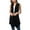 Black, variant on Qiyuancai Women's Sleeveless Draped Open Front Cardigan Vest Asymmetric Hem Blouse Tops Womens plus Size Wear