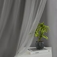 thumbnail image 5 of Pinewave Blackout Curtains with Sheer Overlay Mix and Match Double Layer Window Drapes,Grommet Top,37"Wx95"L,Grey,2 Panels, 5 of 7