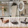 thumbnail image 2 of Boho 2'x8' Washable Hallways Rug, 2x8FT Runner Rug with Rubber Backed, Vintage Runners for Laundry Non Slip Carpet Khaki Lightweight Door Mat Indoor Entrance, 2 of 6