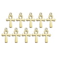 thumbnail image 4 of 10Pcs/pack Lightweight Faith Symbol Pendant Alloy Necklace Earrings Jewelry Crucifix Pendant Charm For Daily Outfits, 4 of 8