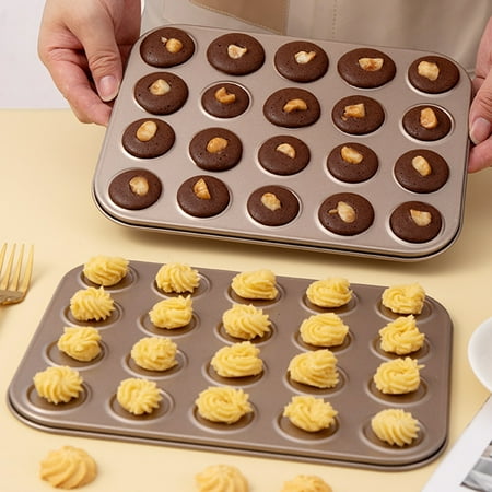 

Biplut Baking Pan 30/35 Cavity Non Stick Oil-proof Waterproof Carbon Steel Macaron Cookie Cupcake Baking Mold Bakeware Kitchen Tool for Bakery
