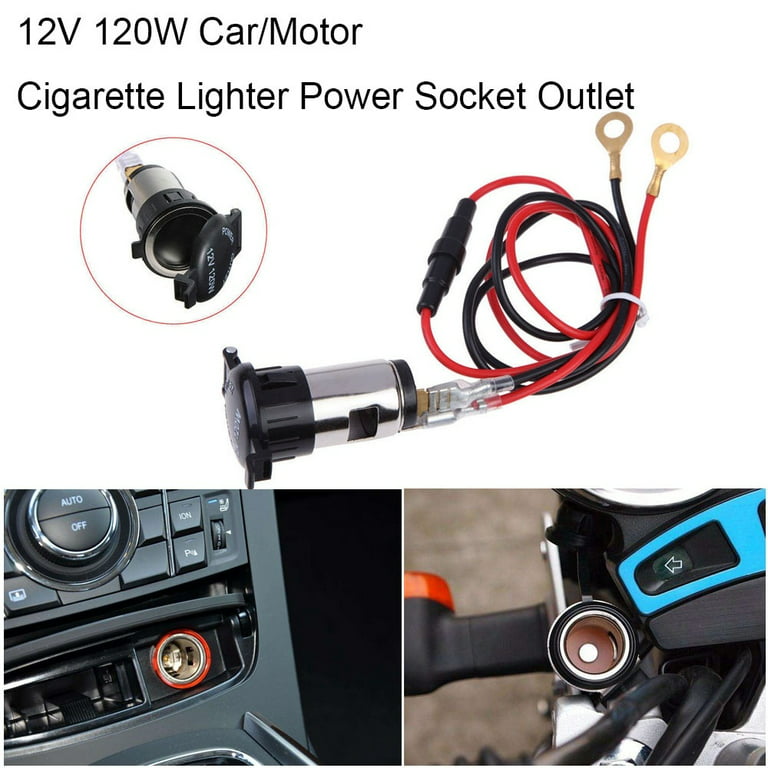 Waterproof 12V - 24V Car Accessory Power Socket Car Motorcycle