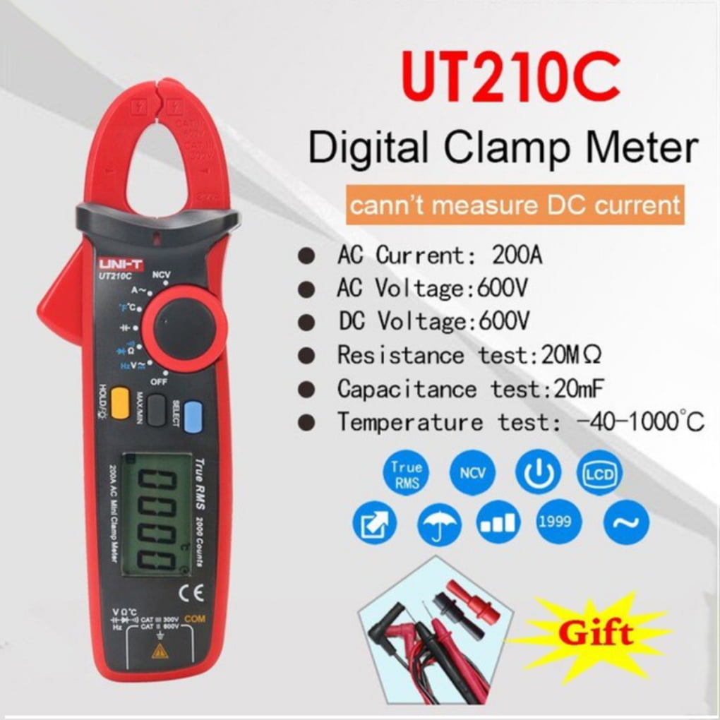 Data Retention Digital Clamp Meter AC DC Tester Meter High Safety Automatic Shutdown Function Man for Woman 