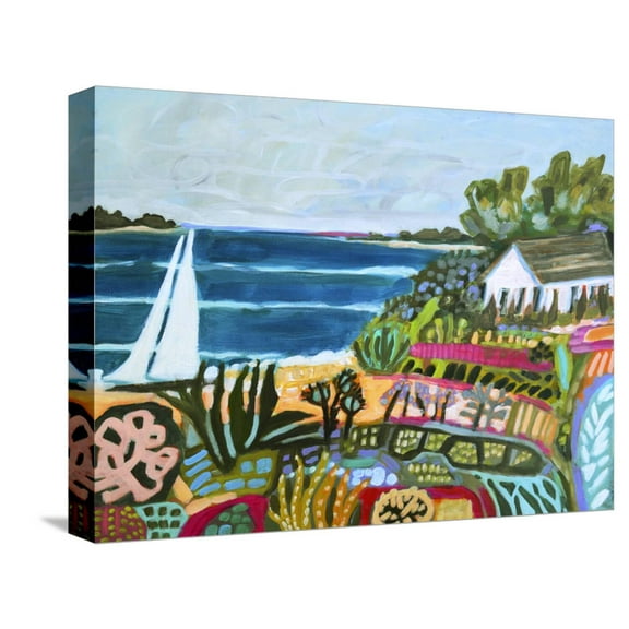 Art.com Nautical Whimsy II Stretched Canvas Print Wall Art by Karen Fields, 16" x 12"