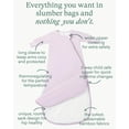 thumbnail image 2 of PurComfy Supersoft Long Sleeve Sleep Sack 1.0 TOG, Premium Baby Sleeping Bag 2-Way Zipper Sleep Sack with Sleeves 6-15 Month, Lilac, 2 of 8