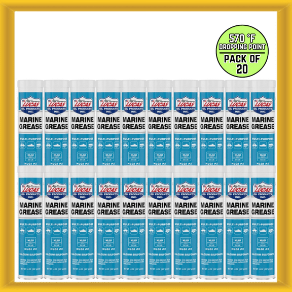 Lucas Oil 10320 14-ounce Semi Synthetic Multi-purpose Marine Grease (Pack of 20)