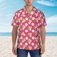 thumbnail image 5 of Picia Piggy Sunflower Gentle Cotton Regular Fit Short Sleeve Casual Hawaiian Shirt for Men-3X-Large, 5 of 8