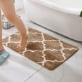 thumbnail image 2 of VOTRUDI Bathroom Rugs Indoor Door Rug,Soft Microfiber Absorbent Plush Bathroom Rug,Non Slip Quick Dry Washable Bath Shower Mat for Bathroom Floor Bathtub Toilet,24x16in,Brown, 2 of 6