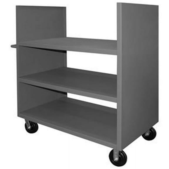 Durham 2SPT-3060-3-2K-95 57 in. 2 Sided Solid Trucks, Gray - 2000 lbs