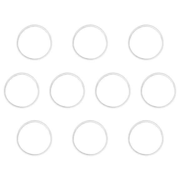 10Pcs Silicone Tumblers Lid Gaskets Rings Replacement Travel Mugs Lid Gaskets O Shape Resealable Lid Gaskets Enduring
